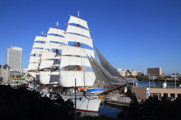 Nippon maru, Segelschiff in yokohama, japan — Stockfoto