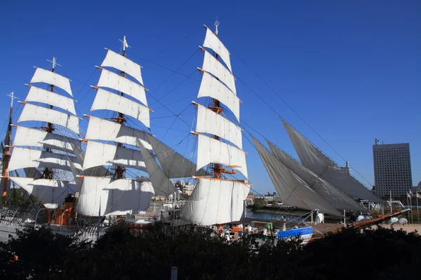 Nippon maru, nave a vela a yokohama, Giappone — Foto Stock