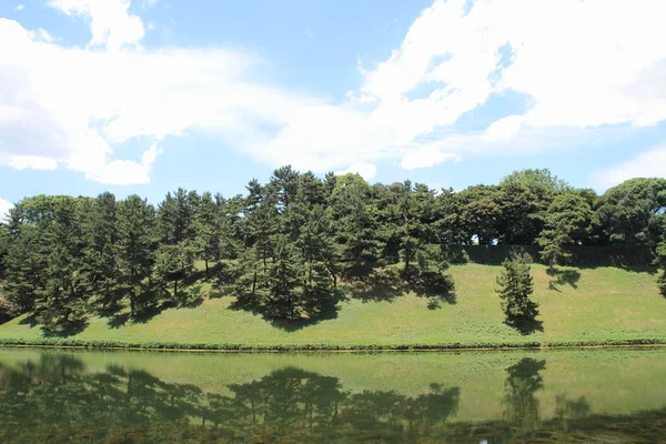 Sakurada foso del castillo de Edo en Tokio, Japón — Foto de Stock