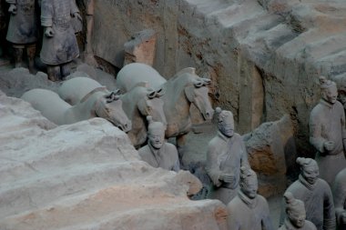 Terracotta savaşçıları ve atları Xian, Çin