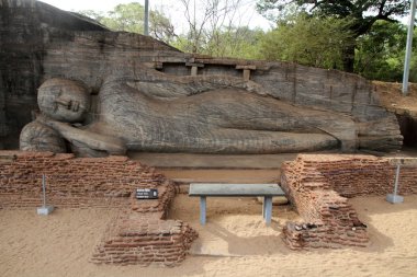 Polonnaruwa, Sri Lanka 'da Gal Vihara (Buda heykeli)
