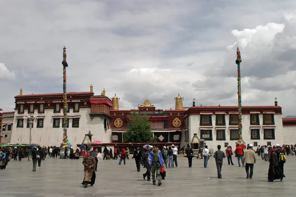 Świątynia Jokhang w Tybecie, Chińskiej Republiki Ludowej — Zdjęcie stockowe