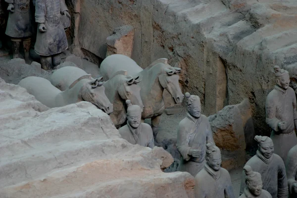 兵马俑在西安，中国 — 图库照片