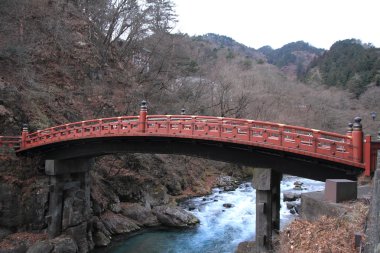 Nikko, Tochigi, Japan kutsal Köprüsü (Shinkyo köprü)