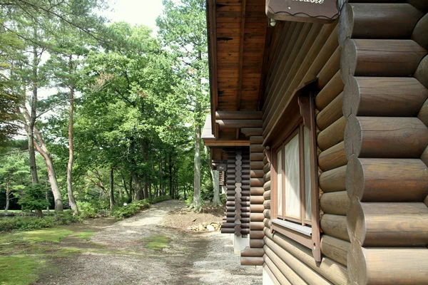 Casa de troncos en Japón — Foto de Stock