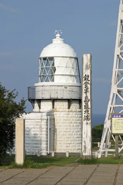 Leuchtturm von Rokkouzaki in Noto, Ishikawa, Japan — Stockfoto