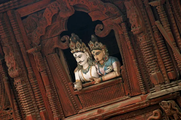 Shiva-Parvati tempel in Durbar square, Nepal, Kathmandu, Nepal — Stockfoto