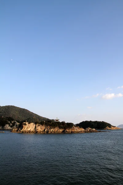 Eilanden in de Japanse binnenzee van Tomonoura, Hiroshima, Japan — Stockfoto