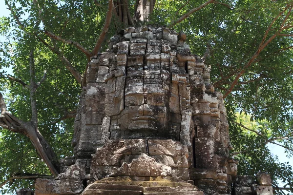 Östra gopuram på Ta Som i Angkor, Siem Reap, Kambodja — Stockfoto