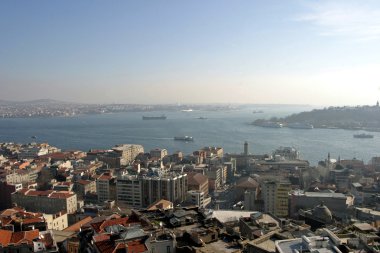 Istanbul, Türkiye'de Galata Kulesi'nden manzara