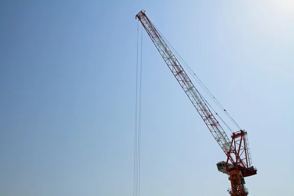 Guindaste de torre no canteiro de obras no Japão — Fotografia de Stock