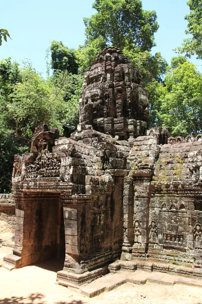 Västerländska gopuram på Ta Som i Angkor, Siem Reap, Kambodja — Stockfoto