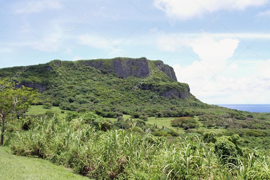 Suicide cliff in Saipan, North Mariana Islands