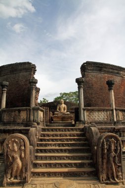 Vatadage kutsal Quadrangle, Polonnaruwa, Sri Lanka