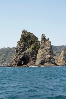 Minokakeiwa Irozaki cape, Izu, Shizuoka, Japonya