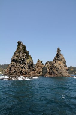 Minokakeiwa Irozaki cape, Izu, Shizuoka, Japonya