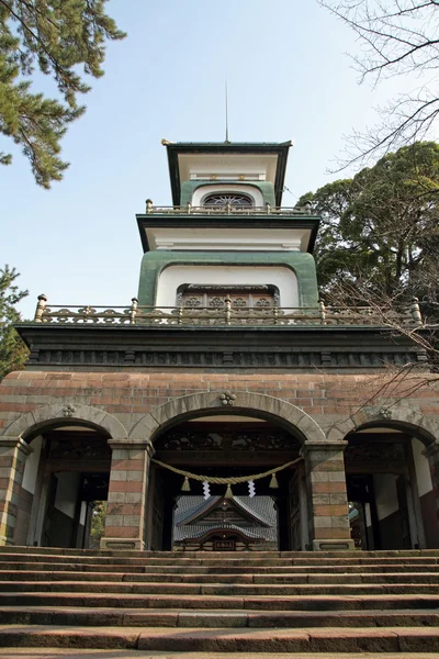 尾山神社在日本石川县金泽市 — 图库照片