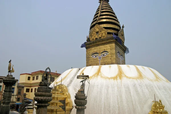 Swayambhunath a Kathmandu, Nepal — Foto Stock