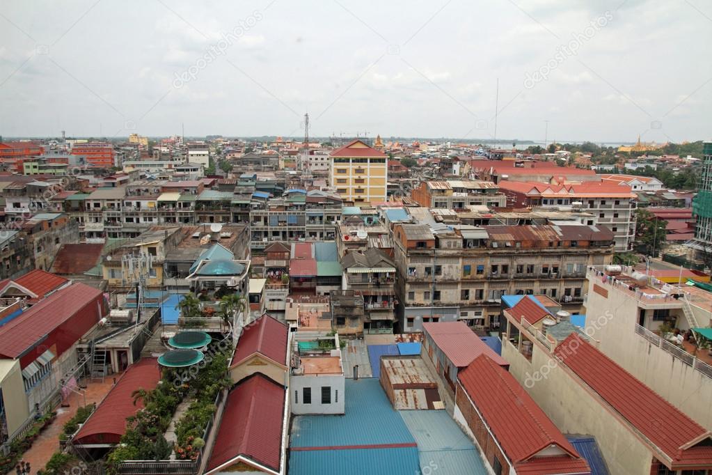 Townscape of Phnom Penh, Cambodia