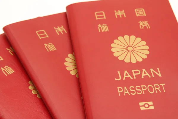 Çeşitli Japon pasaportu — Stok fotoğraf