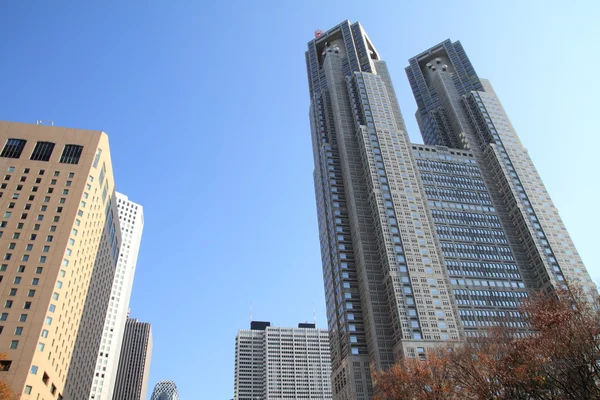 Ουρανοξύστες στο Τόκιο, Ιαπωνία — Φωτογραφία Αρχείου