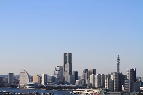 Yokohama Minatomirai 21 en Kanagawa, Japón — Foto de Stock