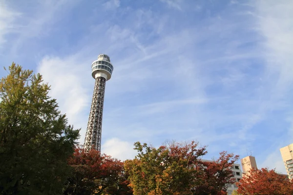 Torre marinha de Yokohama em Kanagawa, Japão — Fotografia de Stock