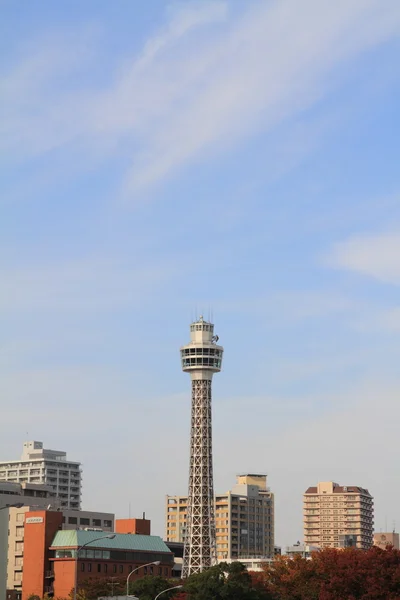 Torre marinha de Yokohama em Kanagawa, Japão — Fotografia de Stock