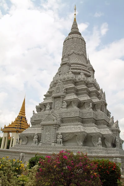Silver pagoden i Phnom Penh, Kambodja — Stockfoto