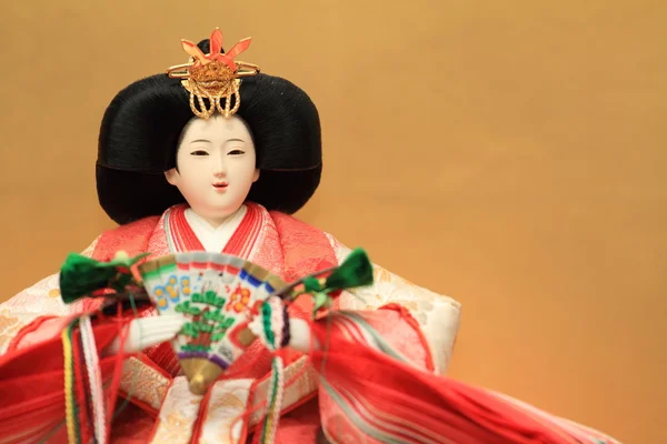 Hina doll (Japanese traditional doll) to celebrate girl's growth — Stock Photo, Image