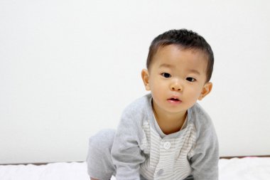 Gülümseyen Japon çocuk (1 yaşında)