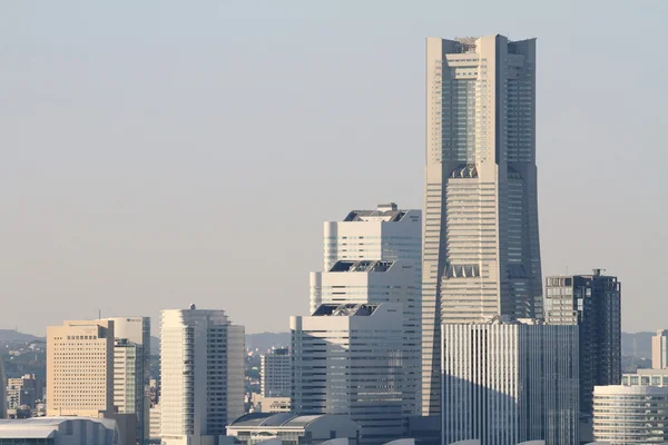 Yokohama Minatomirai 21 em Kanagawa, Japão — Fotografia de Stock