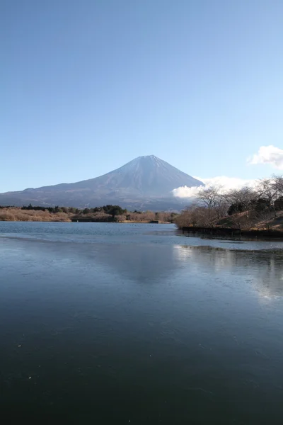 富士山、静岡県田貫湖からの眺め — ストック写真