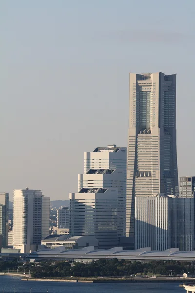 Yokohama Minatomirai 21 em Kanagawa, Japão — Fotografia de Stock