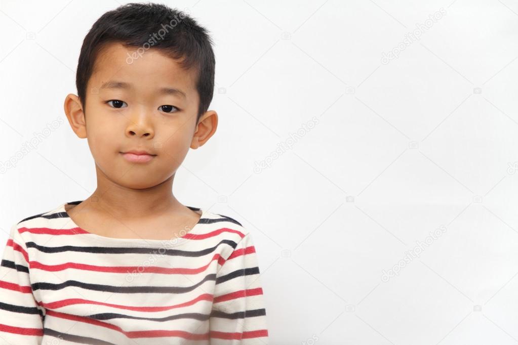 Smiling Japanese boy (6 years old)