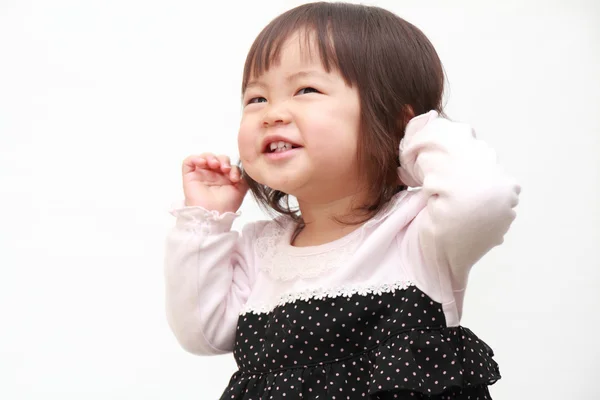 Sonriente niña japonesa (1 año) ) — Foto de Stock