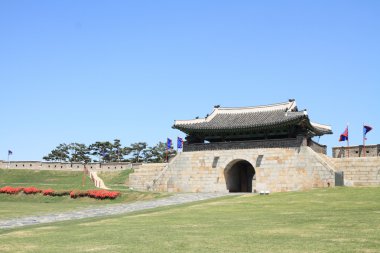 Hwaseong fortress in Suwon, Republic of Korea clipart