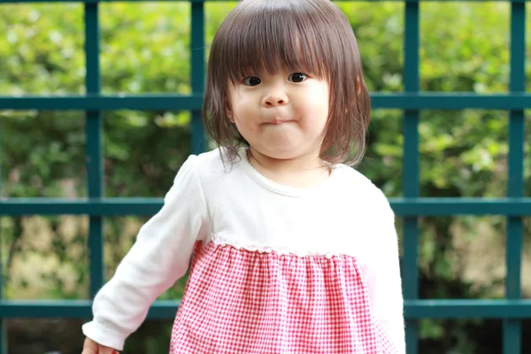 Smiling Japanese girl (1 year old) — Stock Photo, Image