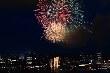 Fireworks, Yokohama, Kanagawa, Japonya