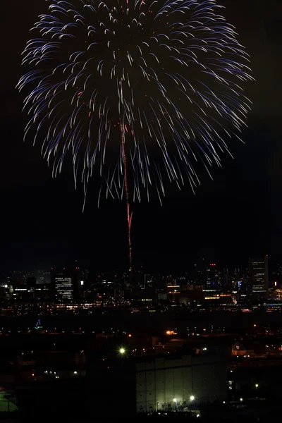 Fuegos artificiales en Yokohama, Kanagawa, Japón —  Fotos de Stock