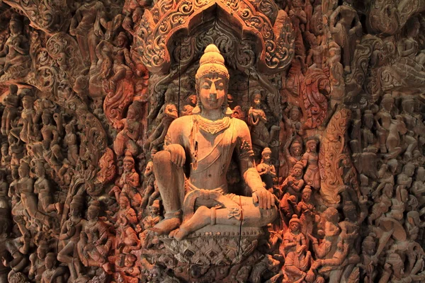 Sanctuary of Truth (Prasat Satchatham) v Pattaya, Thajsko — Stock fotografie
