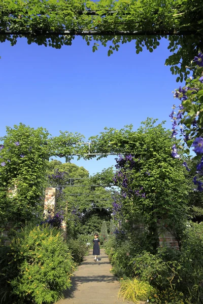 Japanisches Mädchen Harbor View Park Yokohama Kanagawa Japan Jahre — Stockfoto