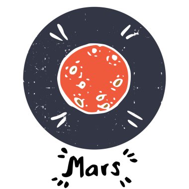 Elle çizilmiş doodle gezegeni