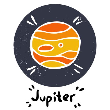 Elle çizilmiş doodle gezegeni