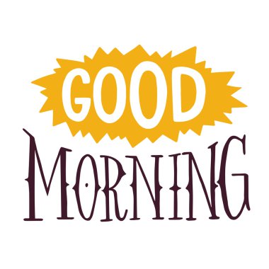 'Günaydın' el yazı.