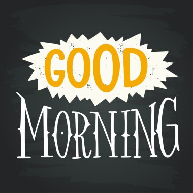 'Günaydın' el yazı.