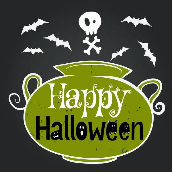 Halloween hand getekende frame — Stockvector