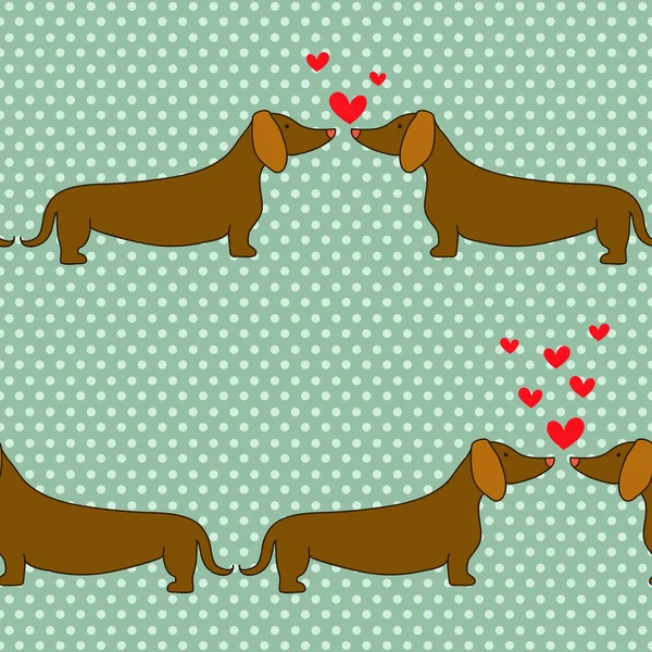 Cartoon dogs pattern. — Stock Vector