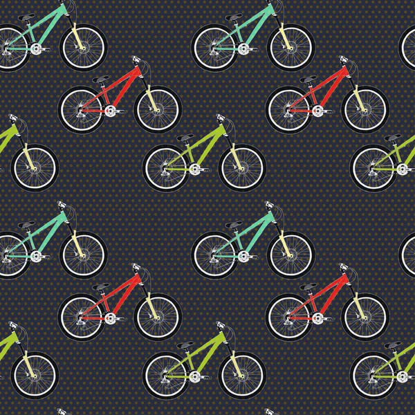 Bicycles pattern. — Stock Vector