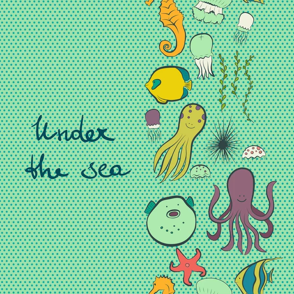 Under the sea. — Stock Vector